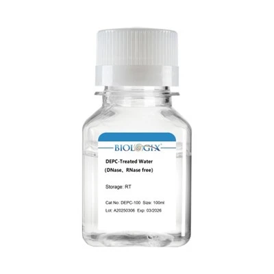 Air yang dirawat DEPC (DNase, RNase percuma), 100ml/500ml