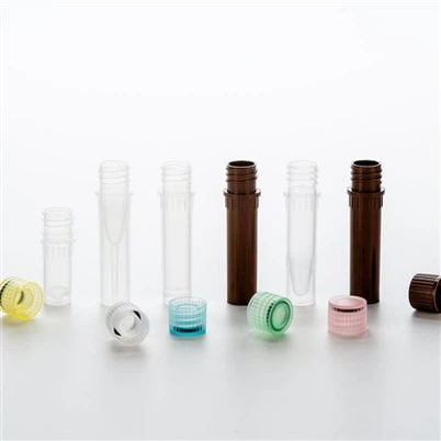 Micro Screw Tube Caps Clear Color